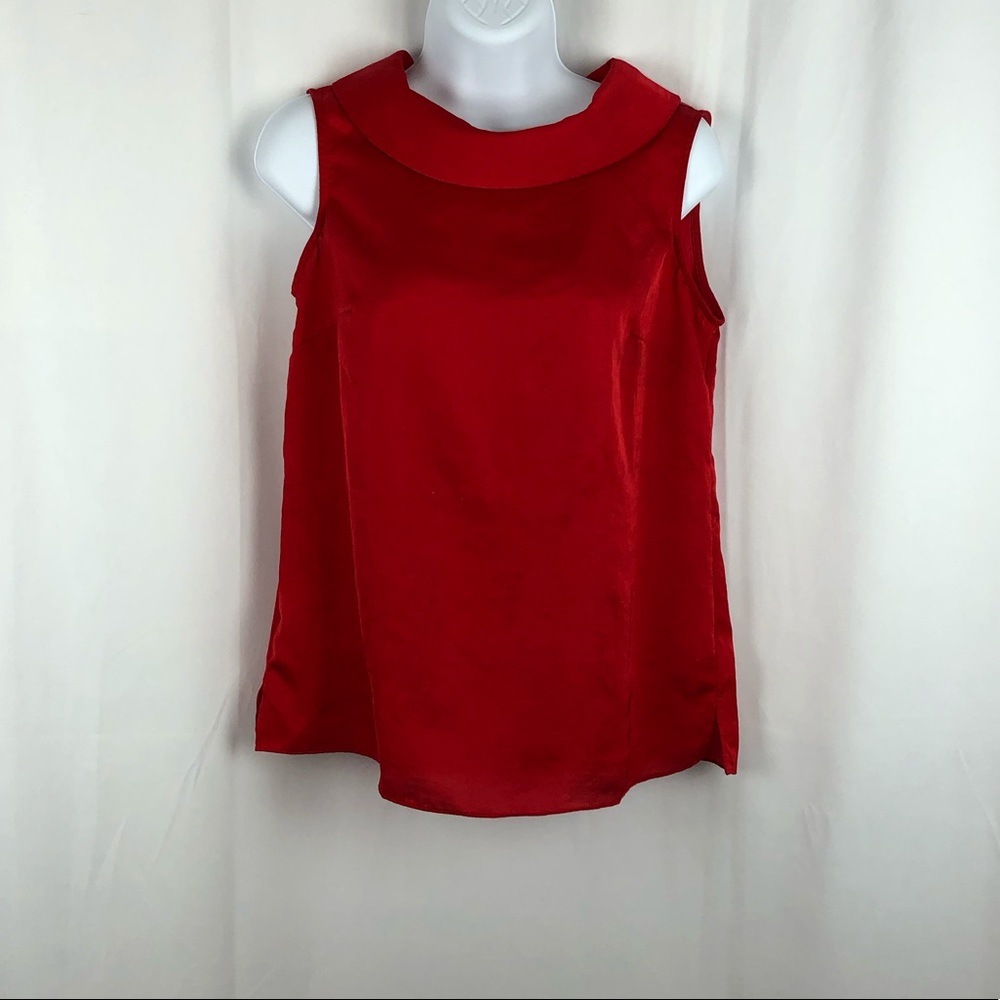 Talbots Collared Sleeveless Button Back Top 2 - image 1